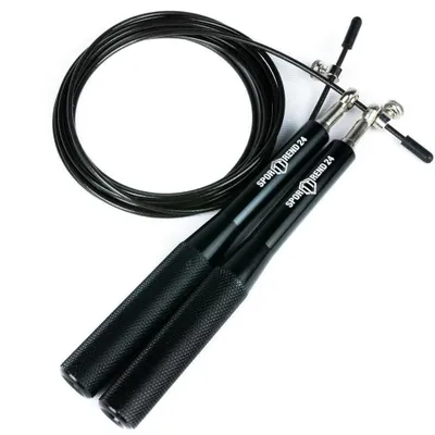 Produktbild von 3m Springseil Sprungseil Seilspringen Speed Rope Kugellager Schwarz