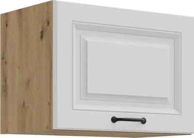 Produktbild von Hängeschrank 50 cm Stilo Weiß + Eiche Artisan Küchenzeile Küchenblock Küche Landhaus Höhe 36 cm