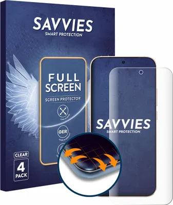 Produktbild von 4x Savvies Fullscreen Schutzfolie für Oppo Reno 15 Pro Displayschutz Folie Fullcover Klar Transparent