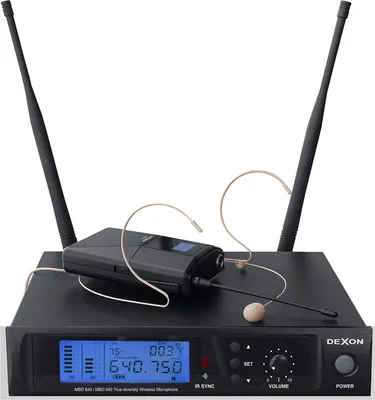 Obrázek produktu pro DEXON Bezdrátový mikrofon diverzitní náhlavní / klopový MBD 940
