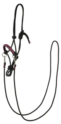 Produktbild von Kieffer Knotenhalfter RUBY inkl. Zügel, Farbe:schwarz / schwarz, Größe:Warmblut