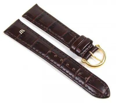 Produktbild von Maurice Lacroix Uhrenarmband Leder Louisiana Optik braun 19mm 19437G