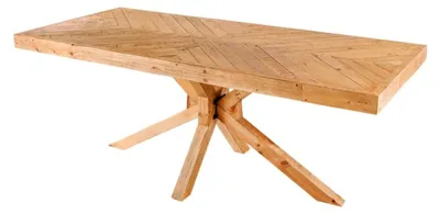 Image de Table de salle à manger LOVARK – Rectangulaire 200 cm – Bois massif de pin