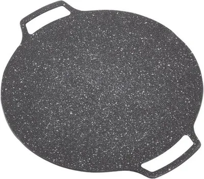 Immagine prodotto di Padella antiaderente universale per piano cottura a induzione - Padella per barbecue coreana - Padella rotonda per cottura alla griglia, per uso domestico e all'aperto - Barbecue e campeggio - 30 cm