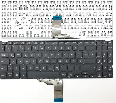 Obrázek produktu pro GERMAN - Black Keyboard Klávesnice kompatibilní s Asus VivoBook 15 X512DA