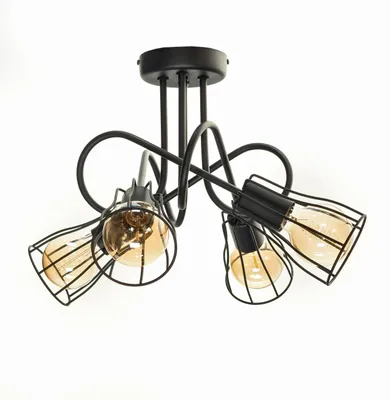 Produktbild von Euro-Lamp Deckenleuchte Ines, Modell 4, Schwarz, 4x60W, Hersteller