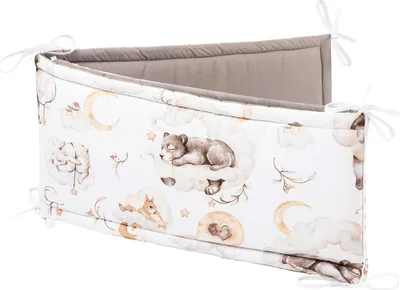 Produktbild von Bettumrandung Teddy-Motiv XXL, 210cm Länge x 30cm Höhe, für Kinderbett 140x70cm