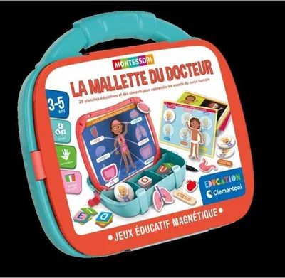 Zdjęcie produktu dla CLEMENTONI Magnetyczna tablica Ciało i Emocje - nauka i zabawa od 2 lat
