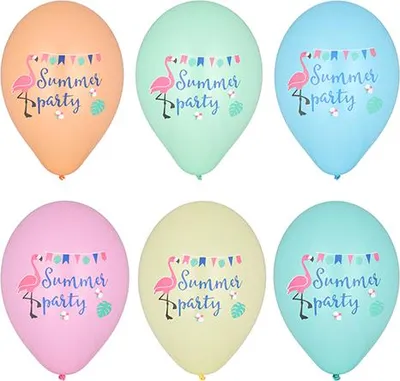 Immagine prodotto di 72 palloncini Papstar Ø 29 cm assortiti colorati Summerparty 37116