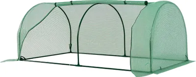 Image de Outsunny Serre de Jardin mini serre à tomates dim. 2L x 1l x 0,8H m Porte zippée bâche PE Acier Vert