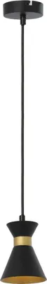 Zdjęcie produktu dla Lampa wisząca Breda czarno-złota 1xE14x40W metal wym:120x10x10cm IP20 Reality