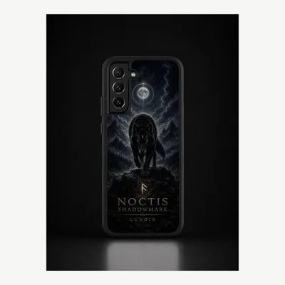 Productafbeelding van Samsung S22 hoesje, telefoonhoesje, beschermhoesje, case met een wolfmotief – LUNØIR ©