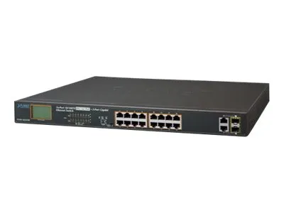 Immagine prodotto di Planet Technology Corp. FGSW-1822VHP PLANET 16-Port 10/100TX 802.3at PoE + 2-Port Gigabit TP/SFP