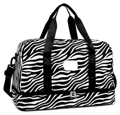 Imagen del producto de Bolso de viaje resistente para mujer, con gran capacidad y estampado