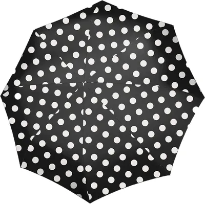 Produktbild von reisenthel Taschenregenschirm Regenschirm Umbrella Pocket Duomatic Dots White schwarz