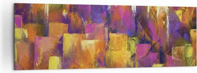 Produktbild von Bild auf Leinwand - Leinwandbild - Einteilig - Abstraktion Stadt Wolkenkratzer - 160x50cm - Wand Bild - Wanddeko - Wandbilder - Leinwanddruck - Bilder - Wanddekoration - Leinwand bilder AB160x50-4294