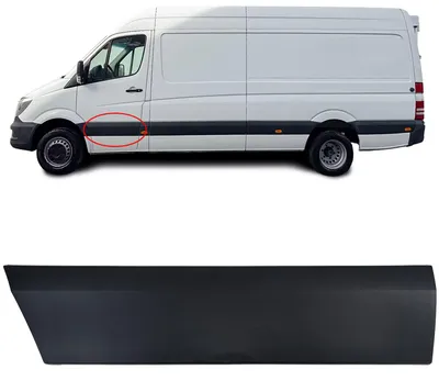 Für Mercedes Sprinter W906 2006-18 Seitenleiste Türleiste Zierleiste TÜRE LINKS in der Farbe von Carparts-Online GmbH