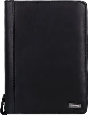 Produktbild von Greenland Nature Black Nappa Ringmappe Leder 33 cm