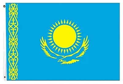 Flagge Kasachstan 150x90cm, Polyester, rechteckig