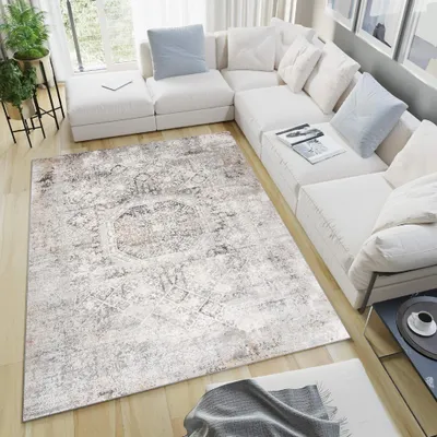 Obrázek produktu pro Tapiso koberec VALLEY Modern krátký vlas světle šedý obývací pokoj 300 x 400 cm