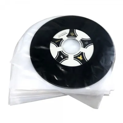 Produktbild von 7" Single-Schallplatten Innenhüllen Super soft, hohe Qualität, Antistatik-Folie, abgerundete Ecken (