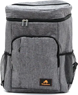 Produktbild von CampFeuer 20 Liter Kühlrucksack, grau, leicht und wasserdicht