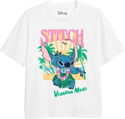 Produktbild von Lilo & Stitch - "Vacation Mode" T-Shirt für Mädchen TV2340 (158) (Weiß)