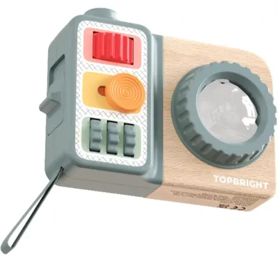 Produktbild von Topbright Busy Camera Spielzeugkamera mit rotierender Prisma-Linse, 10 interaktiven Spielelementen, Handschlaufe, ab 12 Monaten