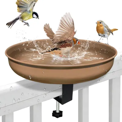 Productafbeelding van Vogelbad 1 stuk, metaal, voor balkon