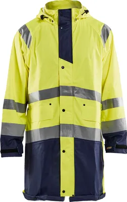 Produktbild von Blakläder High Vis Regenjacke 4324 2000 Level 1 in div. Farben, Farbe:gelb/marineblau, Größe:S