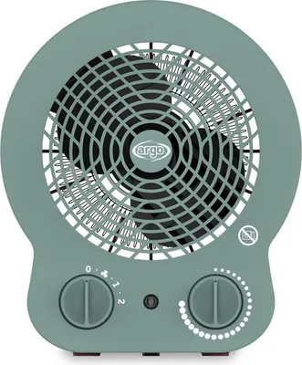 Immagine prodotto di Argoclima DORI MINT Stufa elettrica per ambienti interni colore menta Ventilatore ad alette per uso domestico