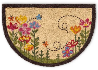 Produktbild von Kokosmatte Bunte Blumen 40x60 cm als aussen Sauberlaufmatte