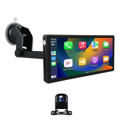 Zdjęcie produktu dla Radio samochodowe CarPlay Android Auto, łączność bezprzewodowa, 7-calowy ekran dotykowy, 12,6-calowa kamera samochodowa