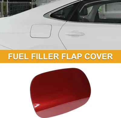 Image de Capuchon De Porte De Réservoir De Carburant Pour Mercedes-Benz W205 2014-2021 Couvercle De Trappe De Remplissage De Carburant Type De Clip No.2057570106 Rouge Abs