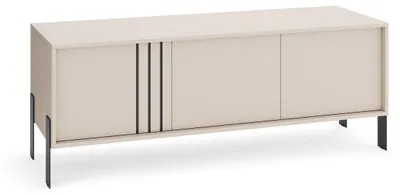 Produktbild von Masseno TV-Schrank VALOZA 150 cm Fernsehschrank mit 3 Türen TV-Lowboard für Wohnzimmer Modern 150x40x57 cm Kaschmir