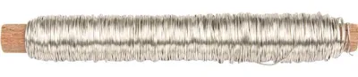 Produktbild von Glorex Wickeldraht silberfarben, 0,5 mm