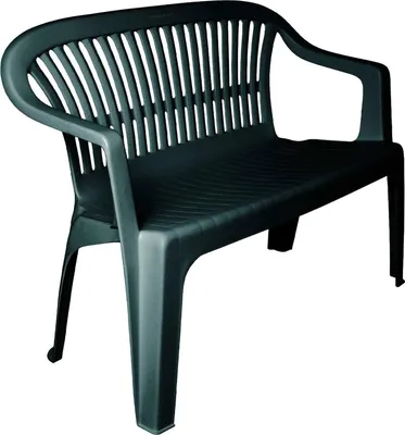 Produktbild von Gartenbank Dcerr, Monoblock-Gartenbank, Außenbank, 100 %  Italy, 114x55h82 cm, Grün