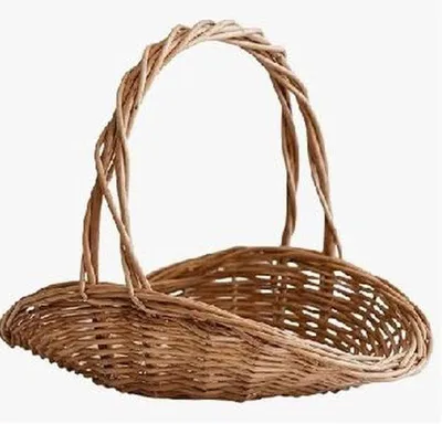 Produktbild von Geflochtkorb - Tragbarer Gartenkorb mit Tragegriff - 29 cm