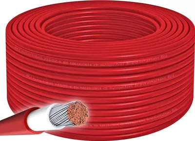 Produktbild von ARLI Solarkabel 6 mm² 100m Solarleitung H1Z2Z2-K rot Halogenfrei ( 1x 6mm² )