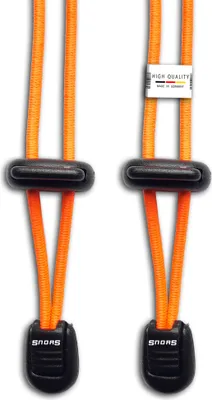 Produktbild von SNORS Schnürsystem - NEONORANGE - 120cm - elastische Schnürsenkel mit Schnellverschluss