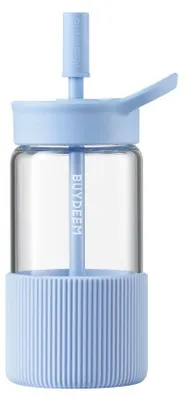 Productafbeelding van Buydeem draagbare glazen drinkfles, 550 ml, model DG425, kleur blauw