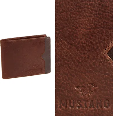 Produktbild von Mustang La Spezia Wallet Herrenleder Portfolio Richtiges Leder für Karten 06.100731 Cognac