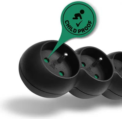 Produktbild von CONNECT IT Verlängerung 230V, 6 Steckdosen, 5m, schwarz