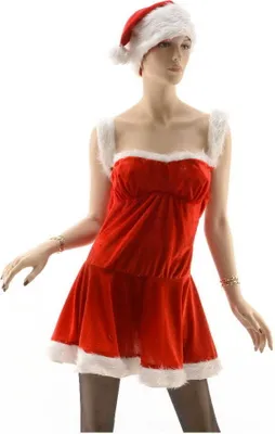 Produktbild von y Weihnachtsminikleid mit Mütze