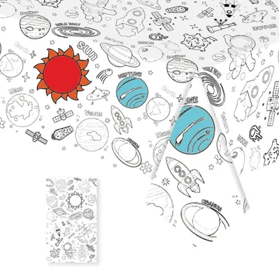 Produktbild von Ausmaltischdecke Papier 137x274cm Dschungel Motiv Kindergeburtstag Kreativbeschäftigung