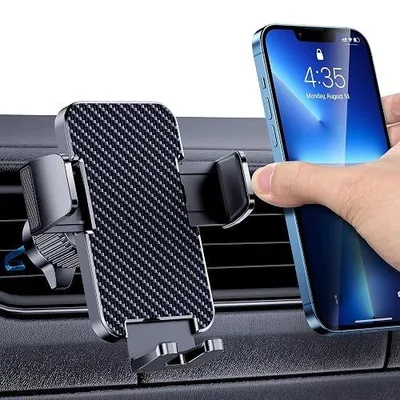 Zdjęcie produktu dla Uchwyt samochodowy na telefon uniwersalny obrotowy metalowy