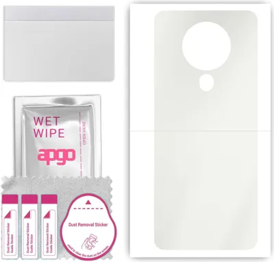 Produktbild von apgo Rückseite Schutzfolie, Matt, kompatibel mit Tecno Spark 6, Hinten Hydrogel-Displayschutzfolie mit Positionierhilfe, kratzfest, einfache Montage