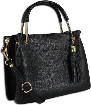 Image de Toscanto Handbags , Sac à main noir en cuir OTT157US
