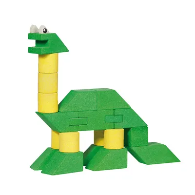 Image de ANKER 58816 Jeu de construction Dinosaur (petit) Dinosa, vert/jaune (1 pièce)