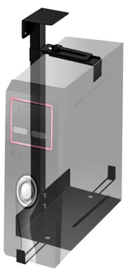 Produktbild von PC-Halterung für unter den Schreibtisch - Computerhalterung - Tragfähigkeit bis zu 35 kg - Vollständig aus Stahl - Platzsparend - Geeignet für die meisten Computer - Computerhalterung